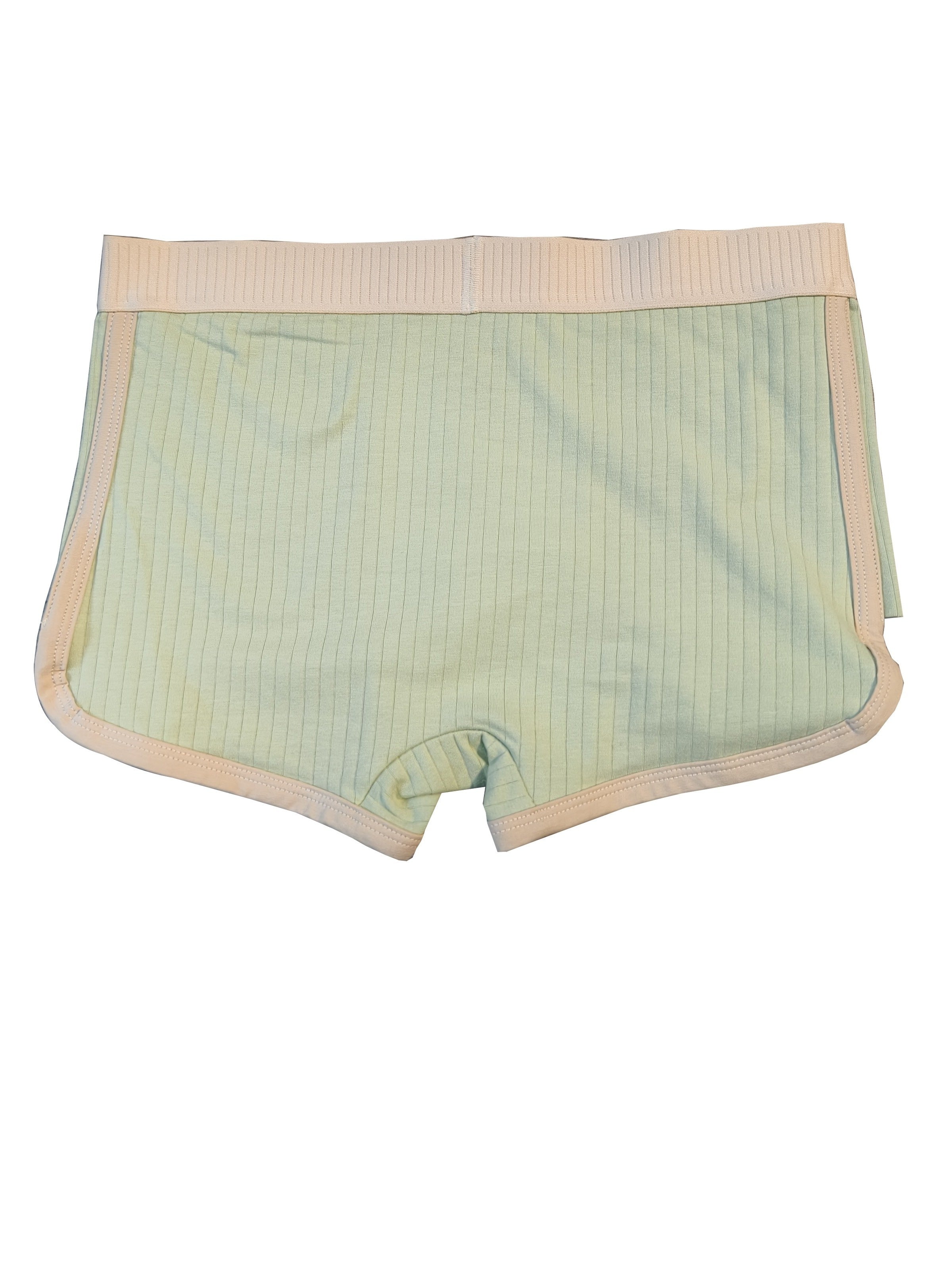 Men's Cotton Boxer Briefs 3-Pack Breathable Sweat-Wicking Solid Color High Elastic