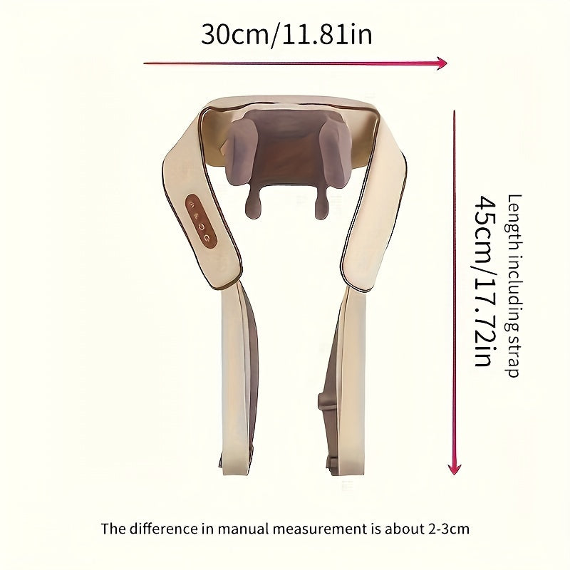 Shoulder and Neck Massager with Heat, 8D Human Hand Mimic, Rechargeable