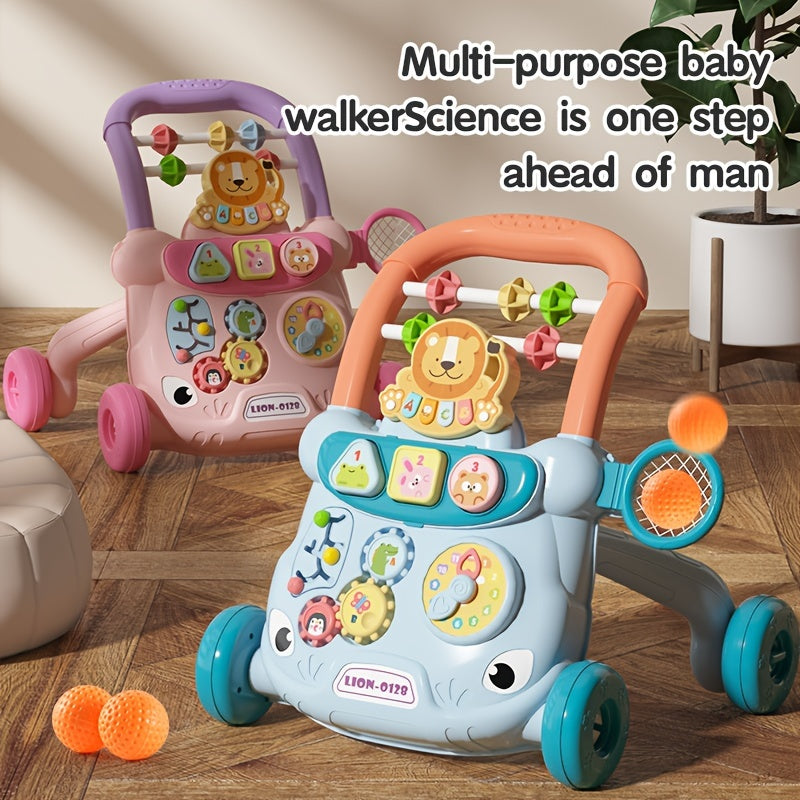 18M+ Multi-Purpose Baby Walker with Learning Panel and Activity Center Assorted Colors