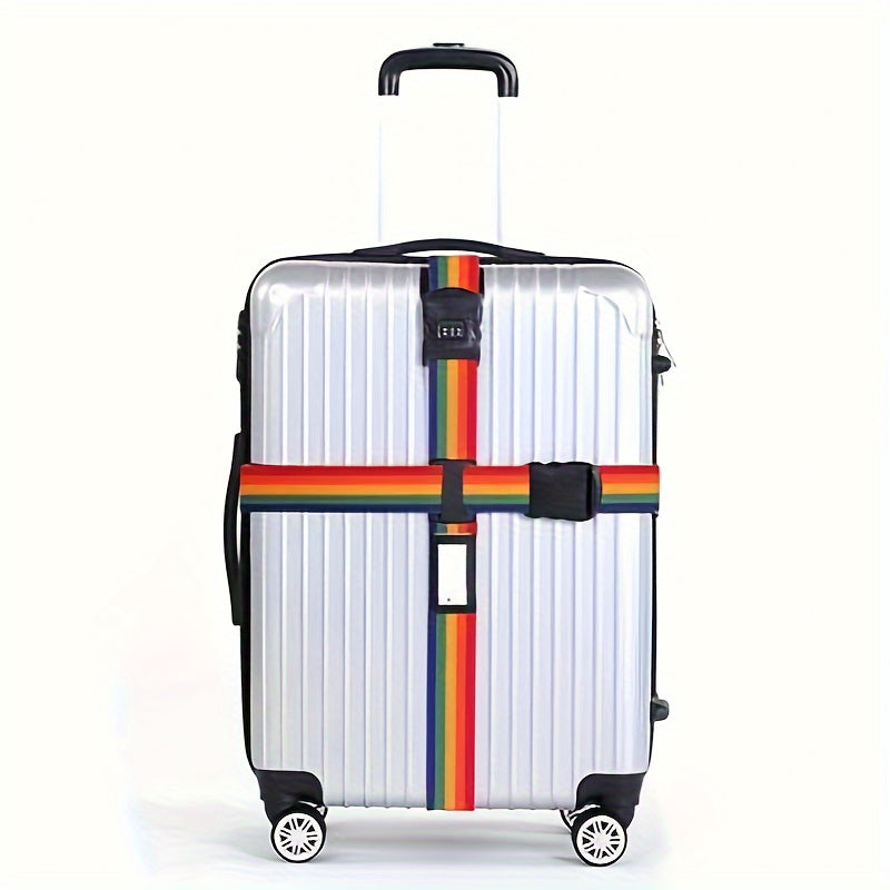 Durable Adjustable Luggage Strap with Password Lock and ID Tag