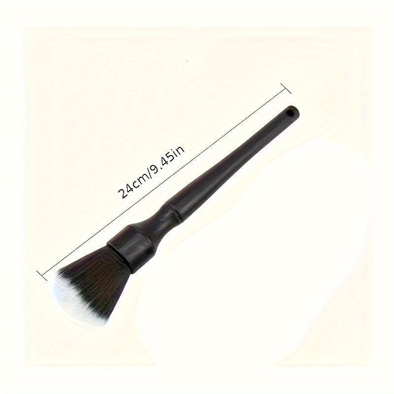 Car Interior Detailing Brush Soft Bristles Black Plastic Handle Dash and Touchscreen Cleaner