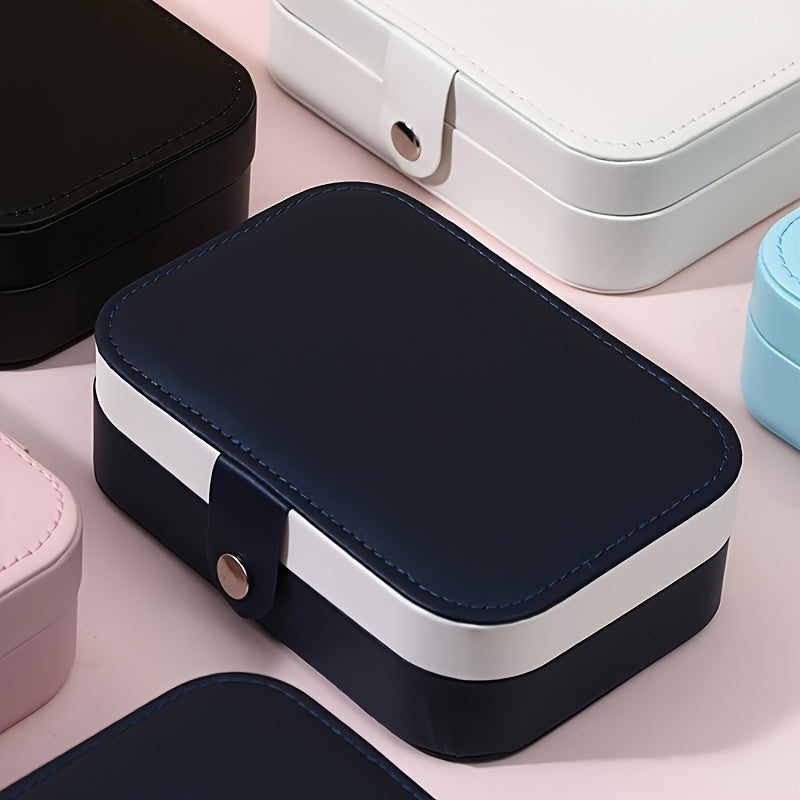 Jewelry Organizer Compact Storage Box for Rings and Earrings Giftable