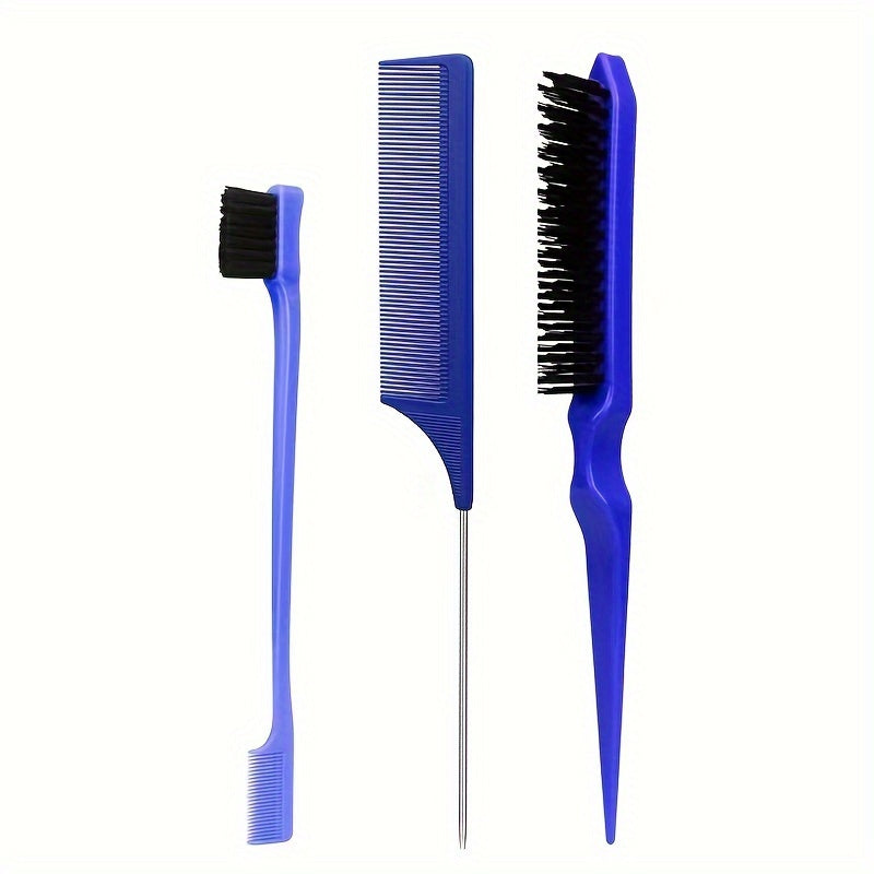 Hairdressing Tools Set Comb Teasing Hair Brush Rat Tail Edge Brush for Styling