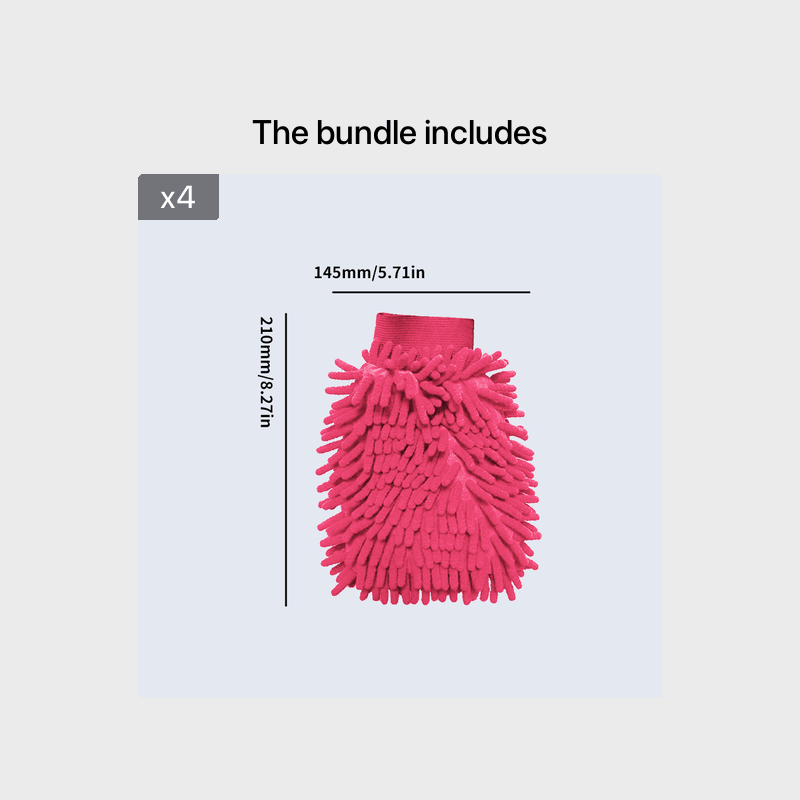 Avtomobilni yuvish uchun qo‘lqoplar, yumshoq sochiq qo‘lqoplar, avtomobillar va oynalarni tozalash uchun