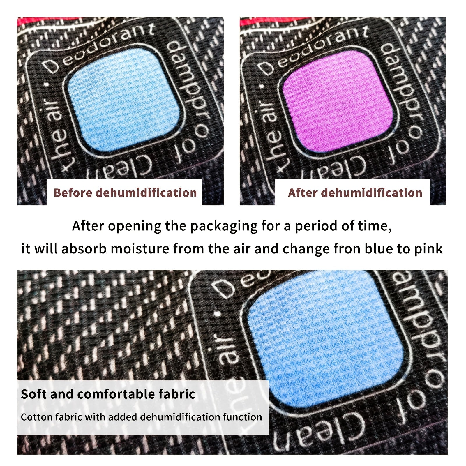 Reusable Car Dehumidifier Bag 400g Moisture Absorber for Interior and Windshield