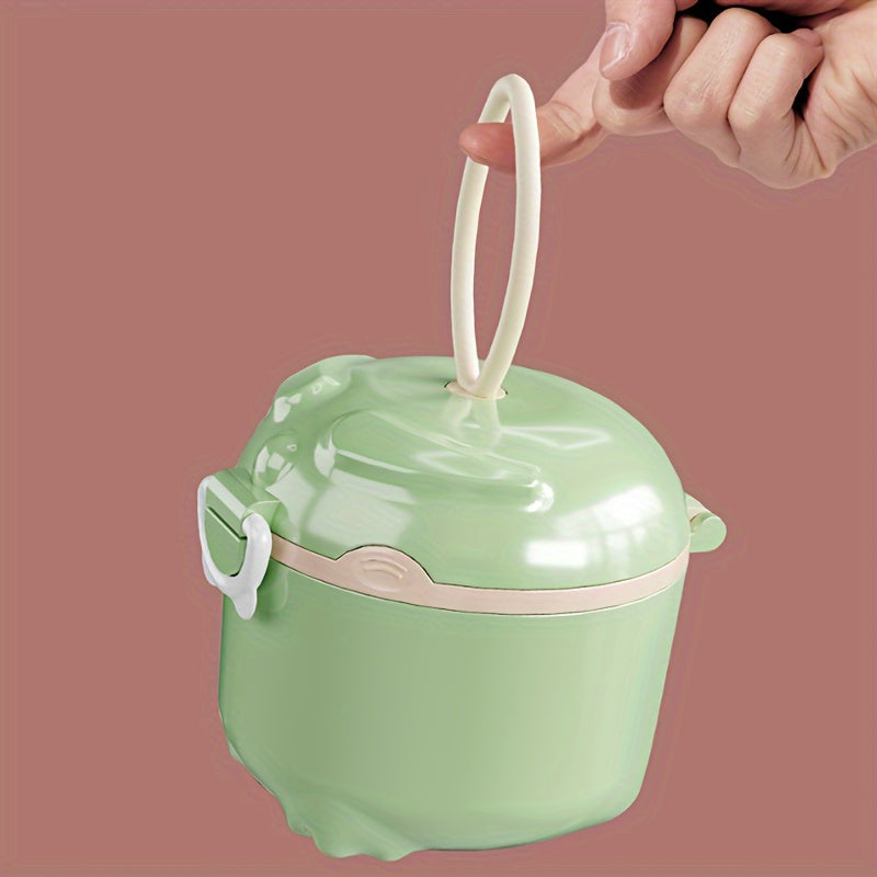 Food Storage Container Reusable PP Material Spill-Proof Green Apricot 2L