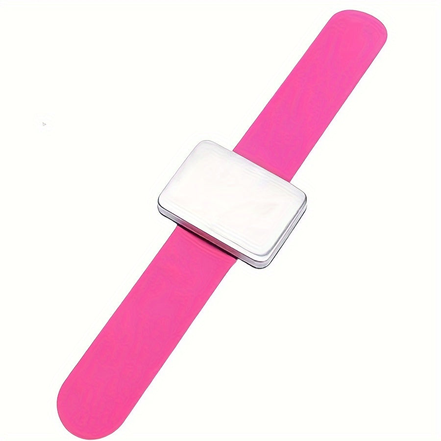 Silicone Magnetic Pin Cushion Wristband for Sewers and Hair Stylists 9.4x2.1 Inches