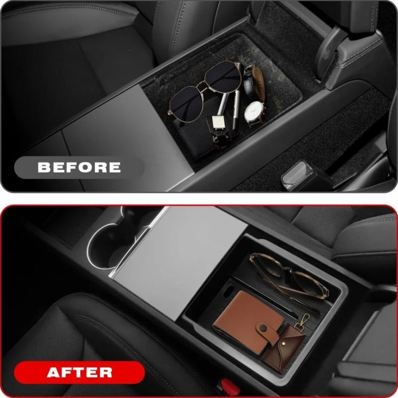 Car Interior Organizer Tray Silicone for Tesla Model Y and Model 3 Highland