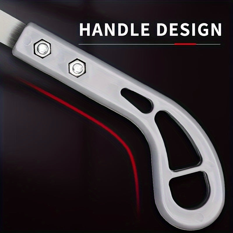 Sierra de mano pequeña para jardinería y tala con hoja de dientes finos