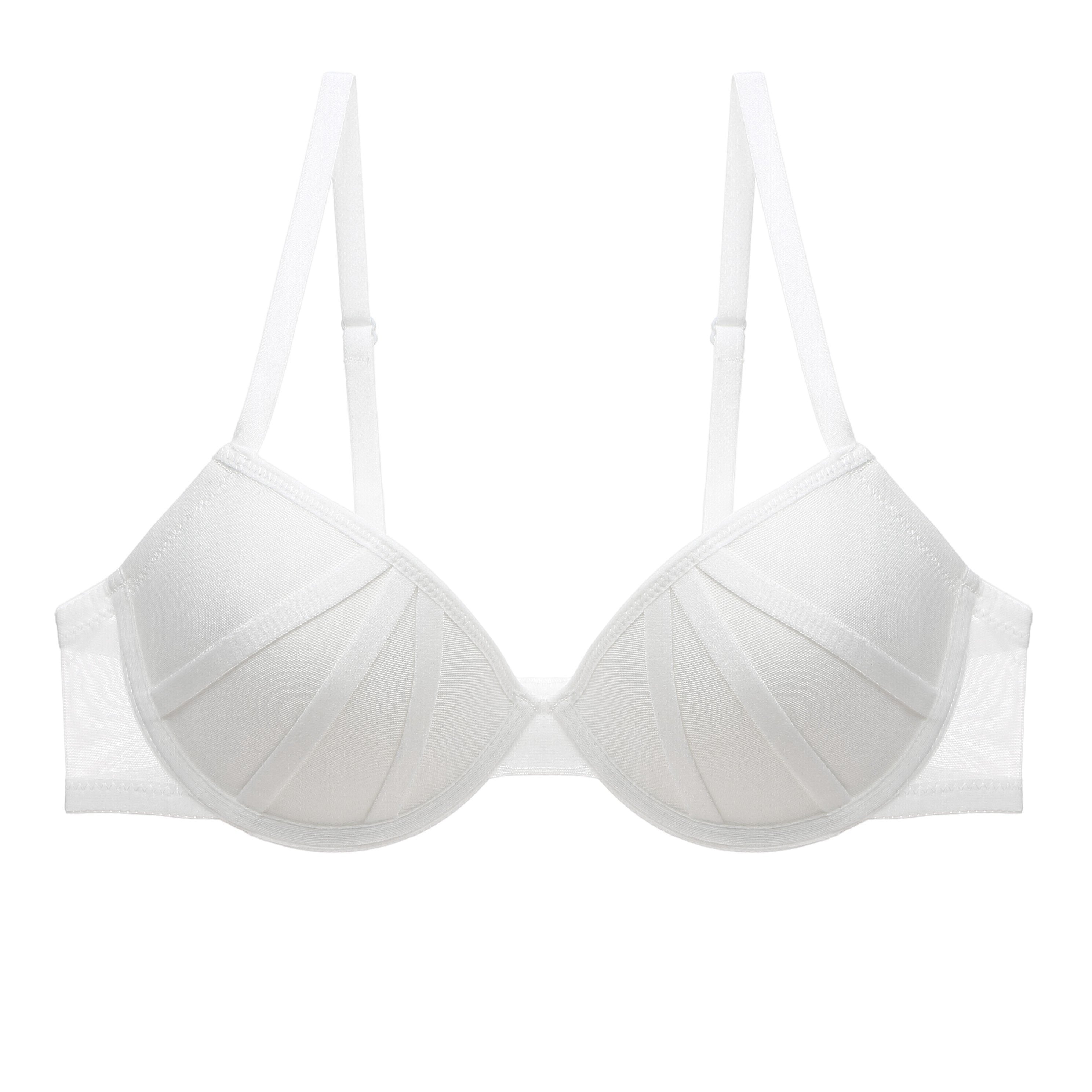 Ayollar uchun qora va oq rangli colorblock push-up bra, underwire qo'llab-quvvatlash, olib tashlanmaydigan padlar, naylon aralashmasi
