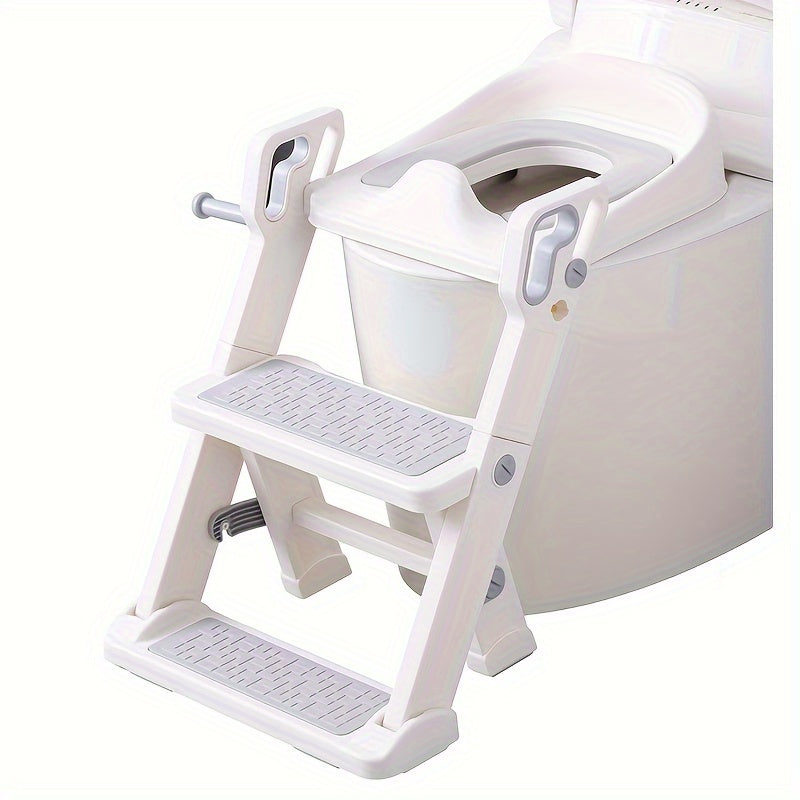Children's Toilet Training Seat with Foldable Step Stool and Footstool