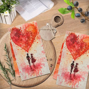 Valentine's Kitchen Towels Set Ultra-Soft Absorbent Dish Hand Drying 40x60 cm
