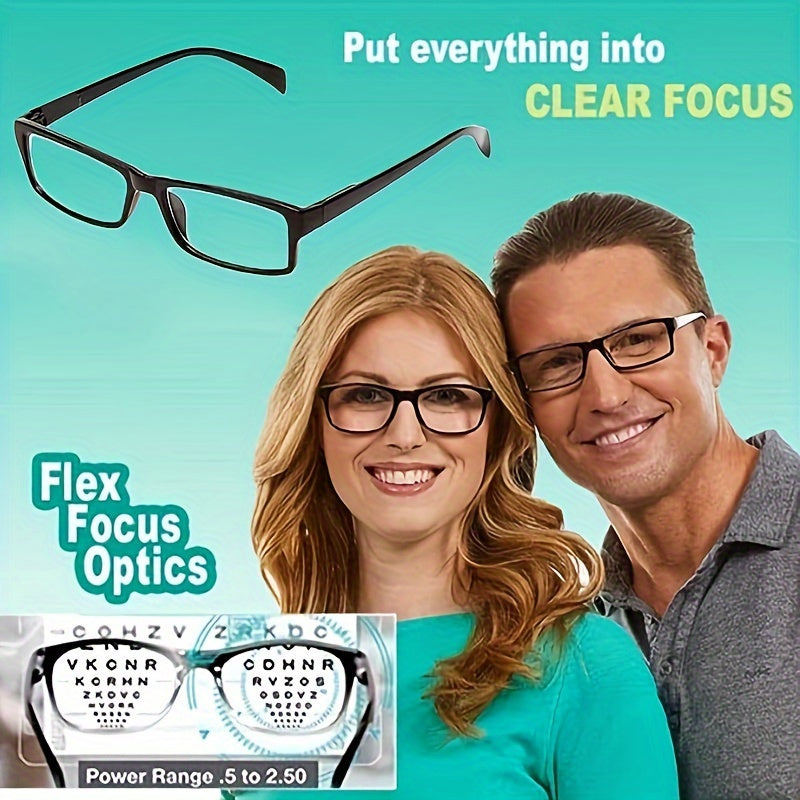 Unisex Self-Adjusting Bifocal Reading Glasses for Men and Women