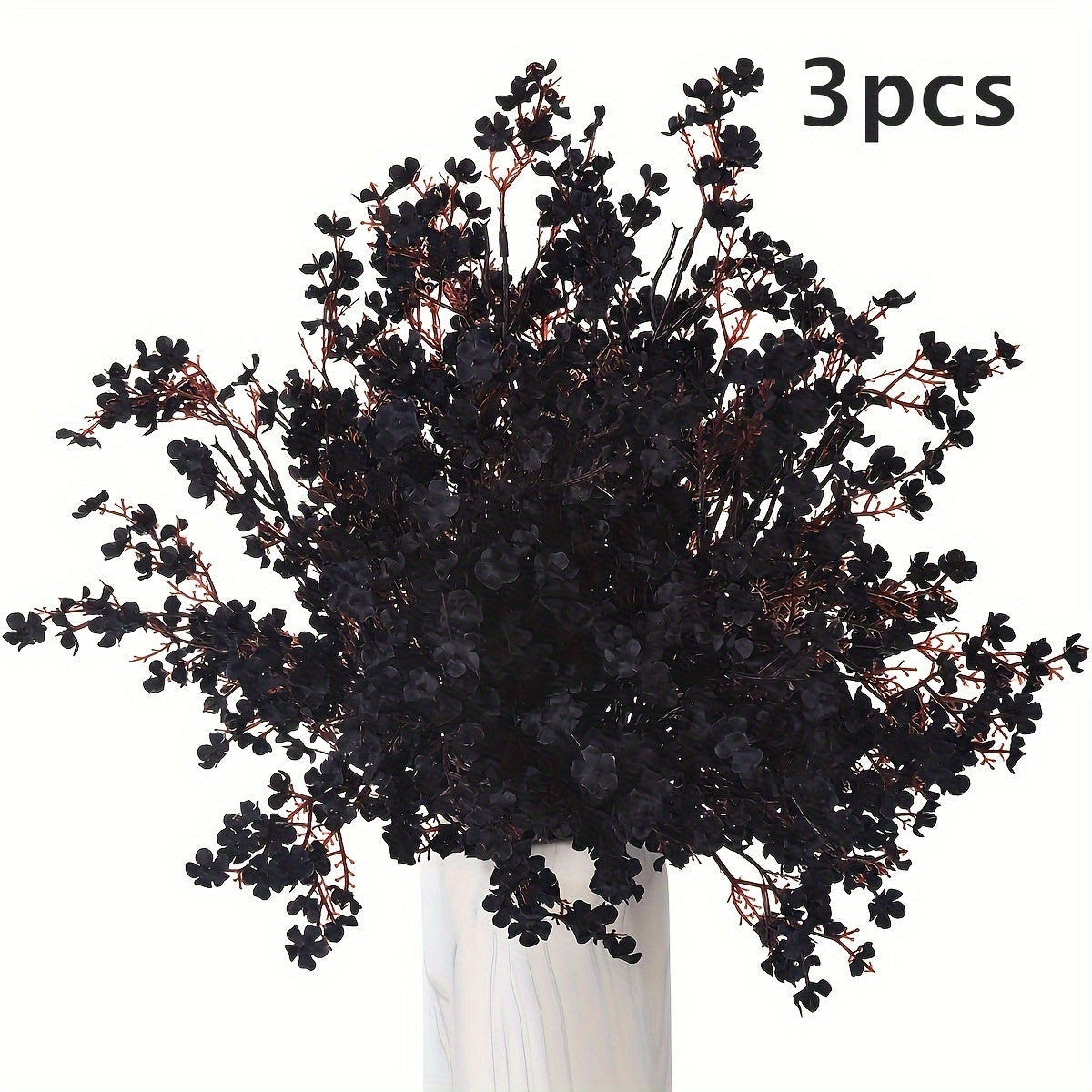 3-Piece Artificial Cherry Blossom Branch Set for Home Decor