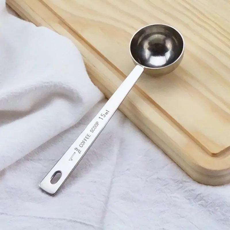 Set of 1 Stainless Steel Measuring Spoons for Coffee and Baking