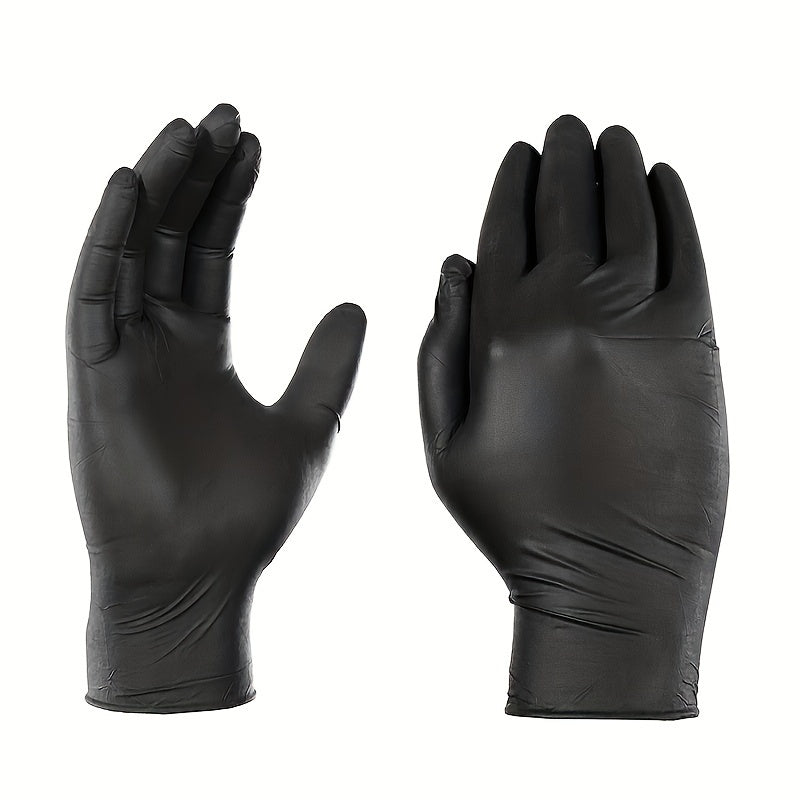 Guantes desechables de nitrilo negro para limpieza de cocina uso doméstico paquete de 20/50/100