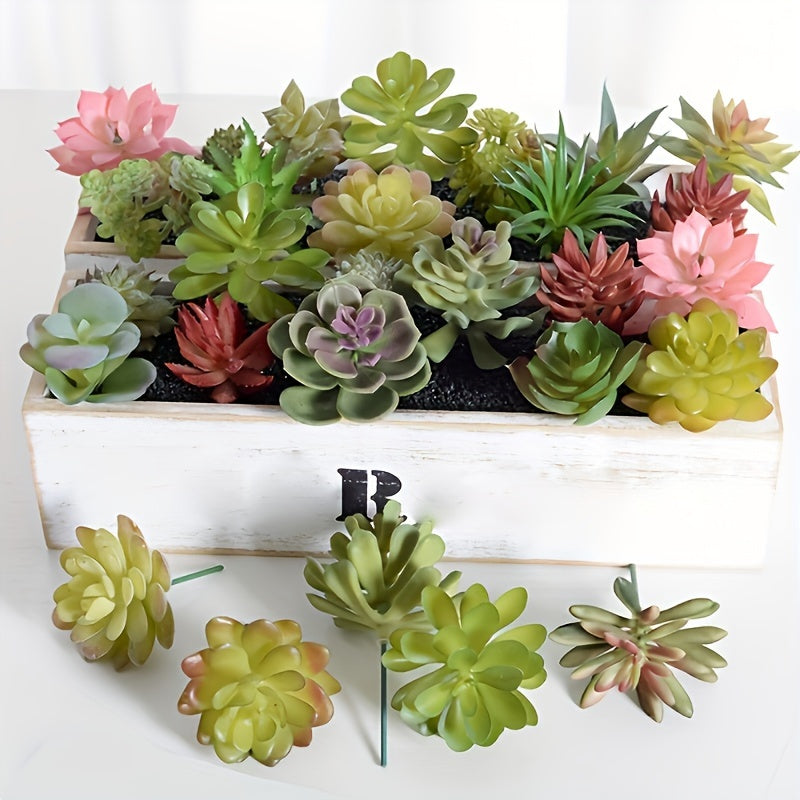 8-Pack Artificial Succulent Plants for Home and Kitchen Decor