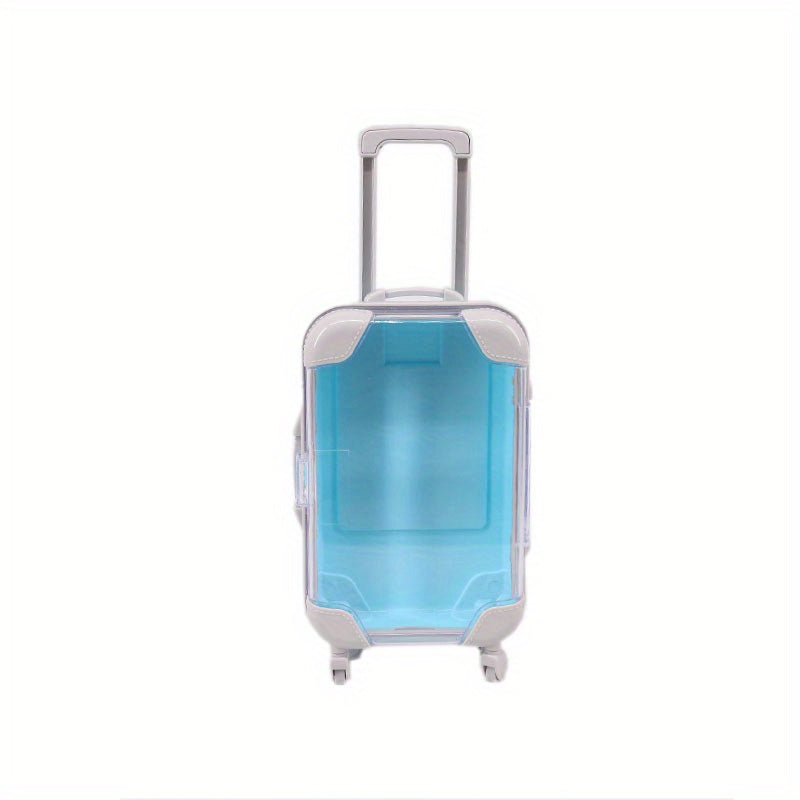 Мини-ящик для украшений на колесиках с большой вместимостью для безделушек и косметики