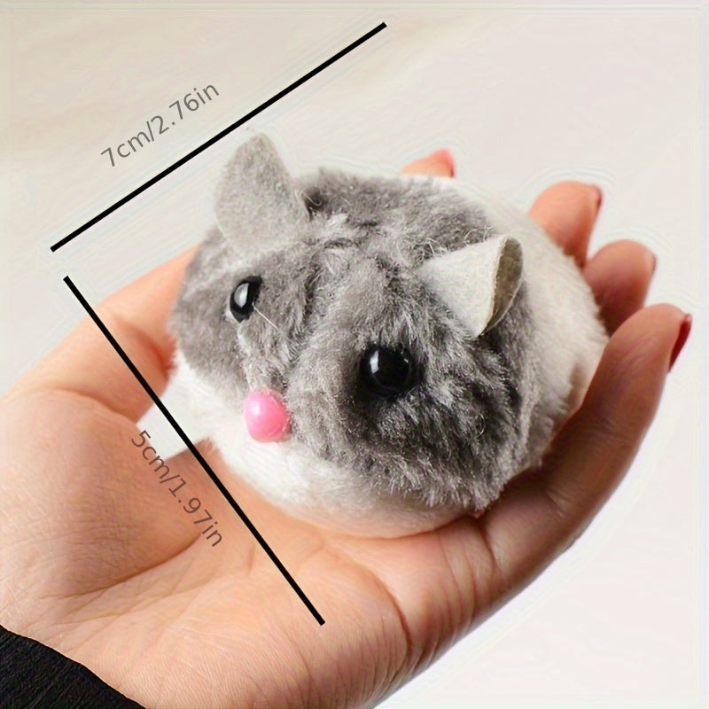 Plush Cat Toy with Mouse Design Shakes and Moves for Cats