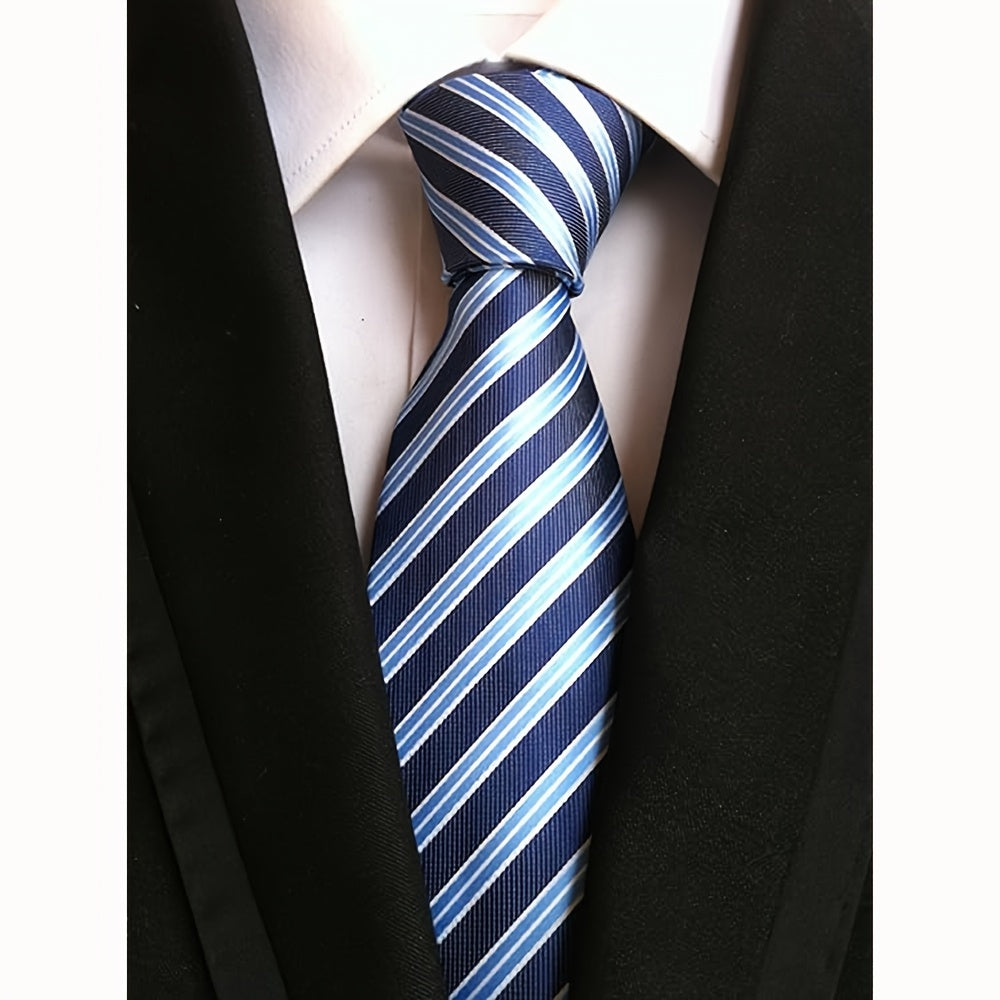 Set of Six Colorful Men's Ties for Business and Formal Wear