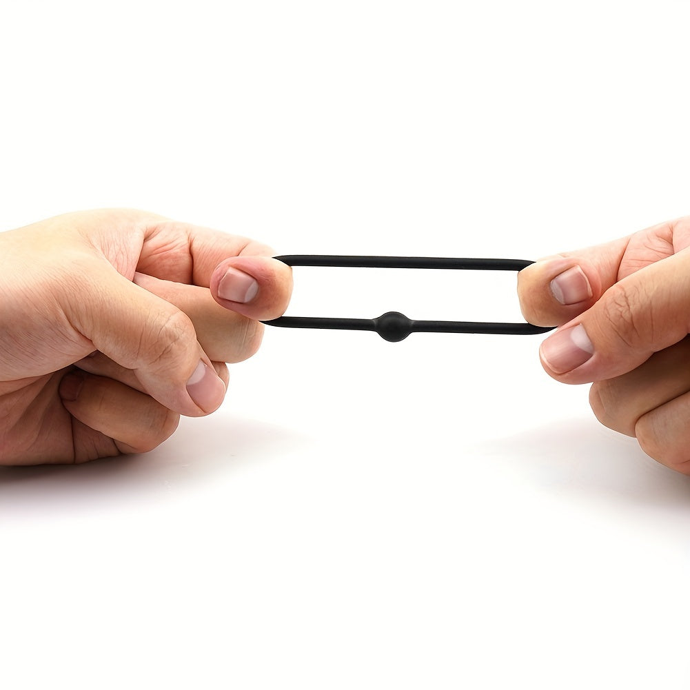 Men Silicone Penis Ring Odor-Free Elastic Cock Restraint for Couples