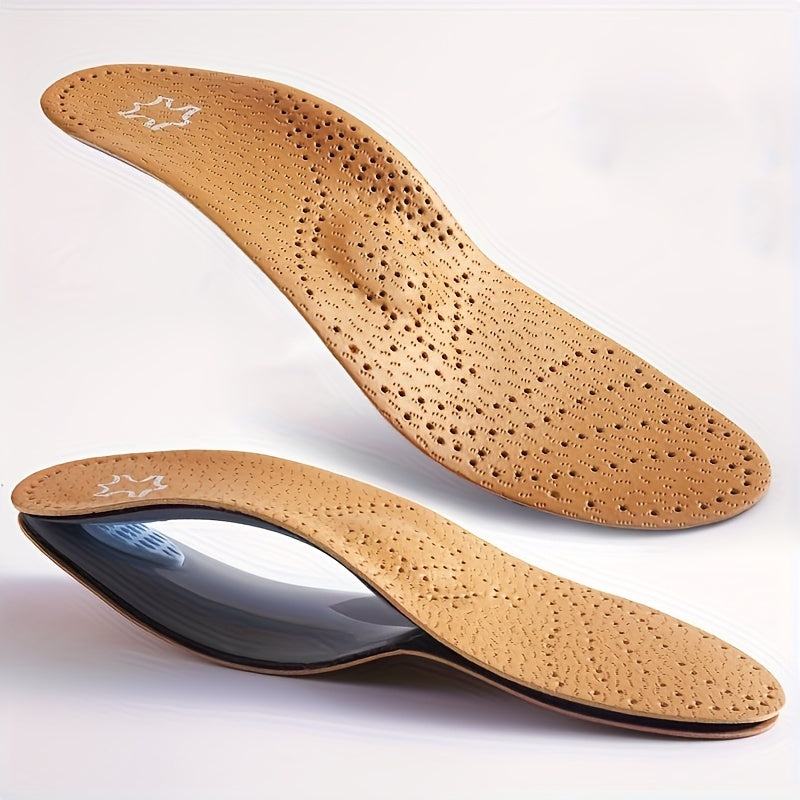 Unisex Breathable EVA Faux Shoe Insoles Cushioned Shock Absorption
