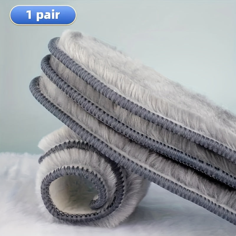 Unisex Thermal Felt Plush Insoles Warm Winter Shoe Pads Breathable