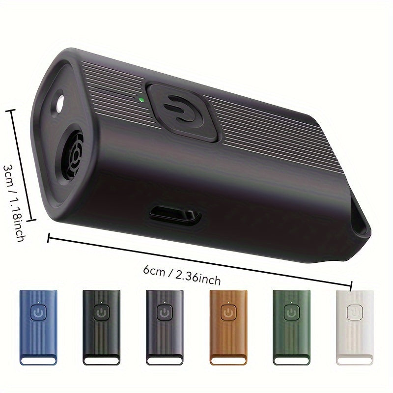 Mini Ultrasonic Dog Repeller with LED Light USB Rechargeable Anti-Barking Trainer