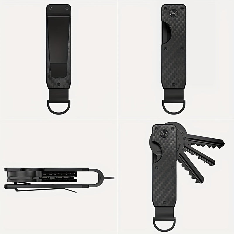 "Forever Miyin Sleek Aluminum Key Organizer" — это компактный и легкий держатель для ключей с надежным поворотным замком. Он устойчив к царапинам и является идеальным подарком как для мужчин, так и для женщин.