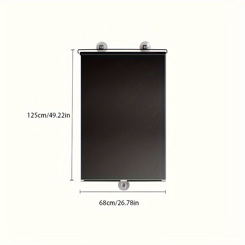 Persianas enrollables de instalación sin taladro, cortinas retráctiles para bloquear la luz y UV, para oficina, cocina, balcón