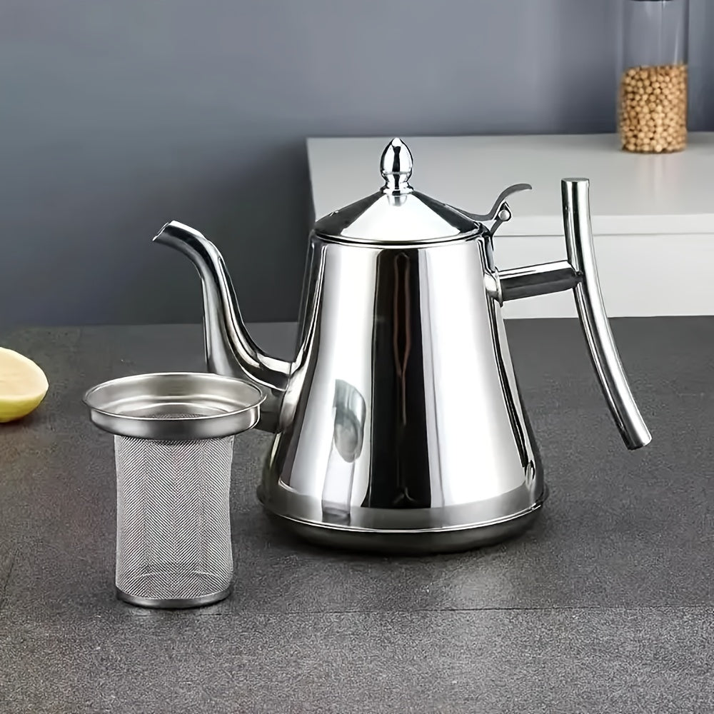 1L, 1.5L va 2L o'lchamdagi filtrli zanglamas po'latdan qilingan qahva tayyorlagich, uy va restoran foydalanishi uchun ideal. Issiqlikka chidamli 304 zanglamas po'lat materialidan tayyorlangan, olib tashlanadigan choyni o'z ichiga oladi.