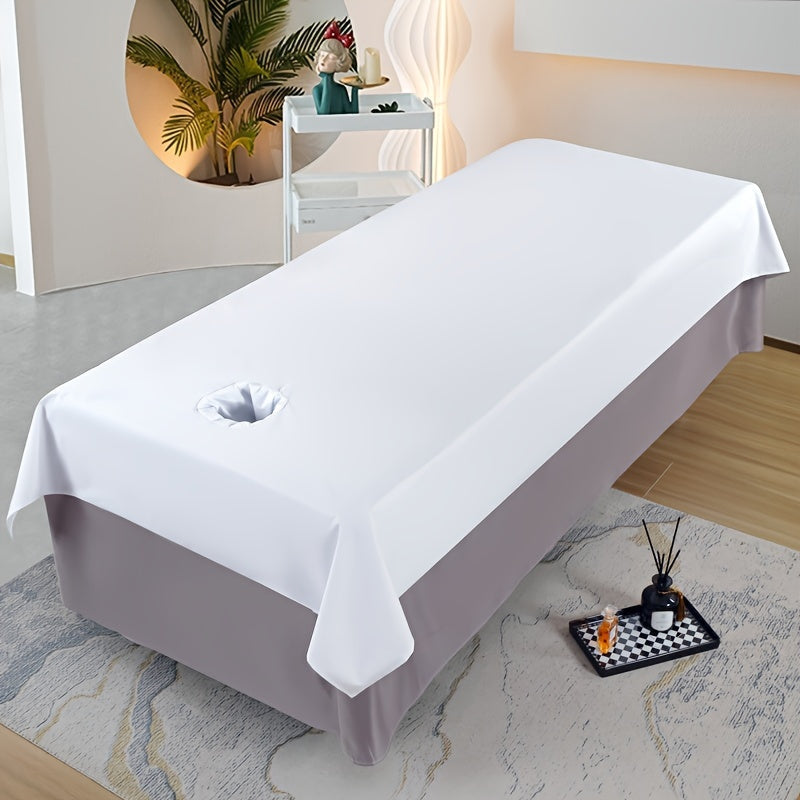 Waterproof Oil-Resistant Massage Table Sheet Polyester Multi-Color with Face Hole
