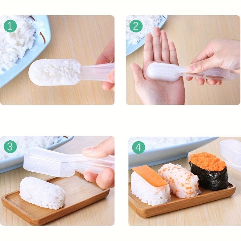 Easy-Grip Rice Ball and Sushi Mold Durable Plastic Kitchen Tool for Bento and Homemade Sushi