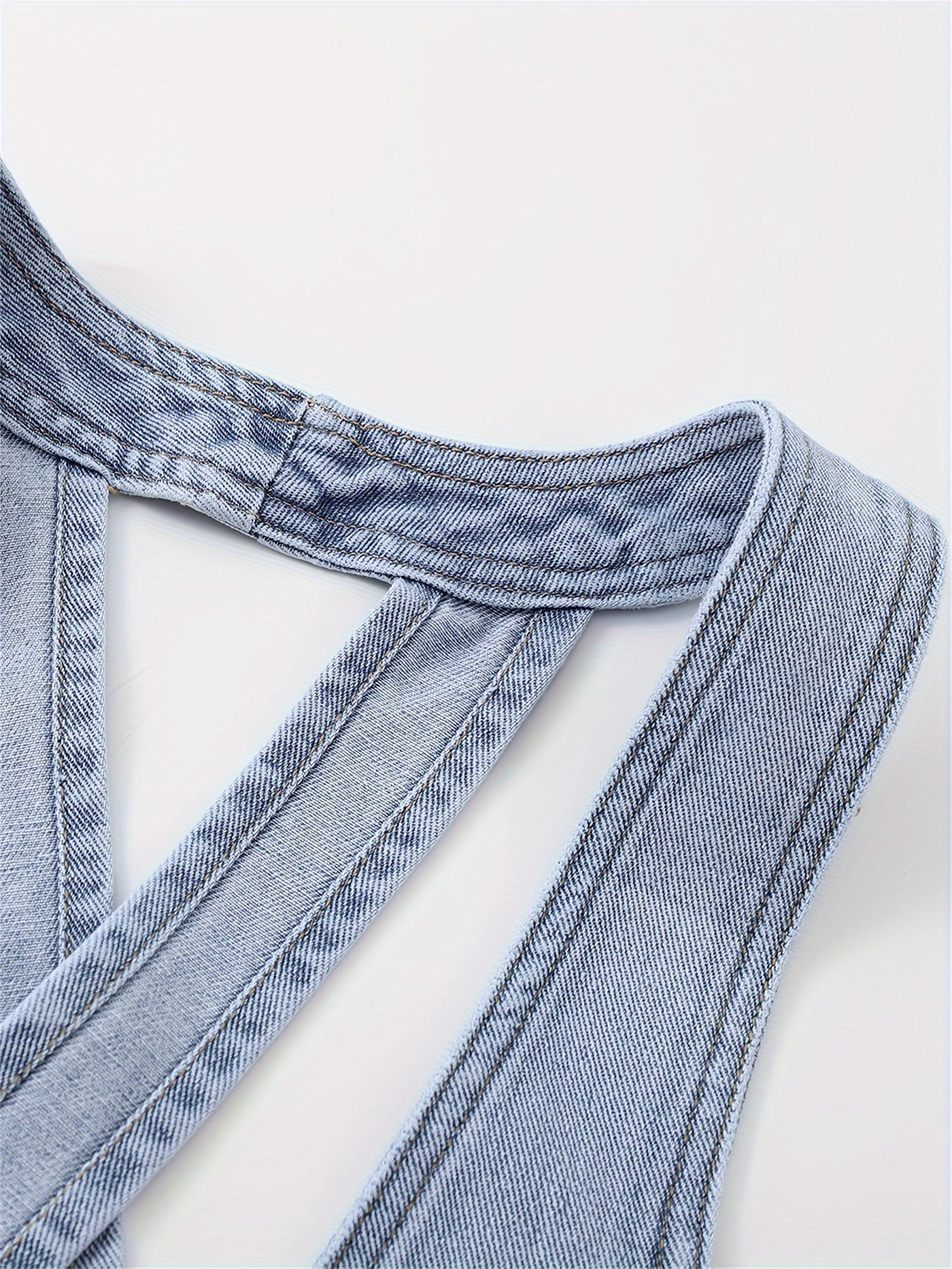 Chaleco de mezclilla para mujer, corto, sin mangas, lavado azul, casual, primavera y verano