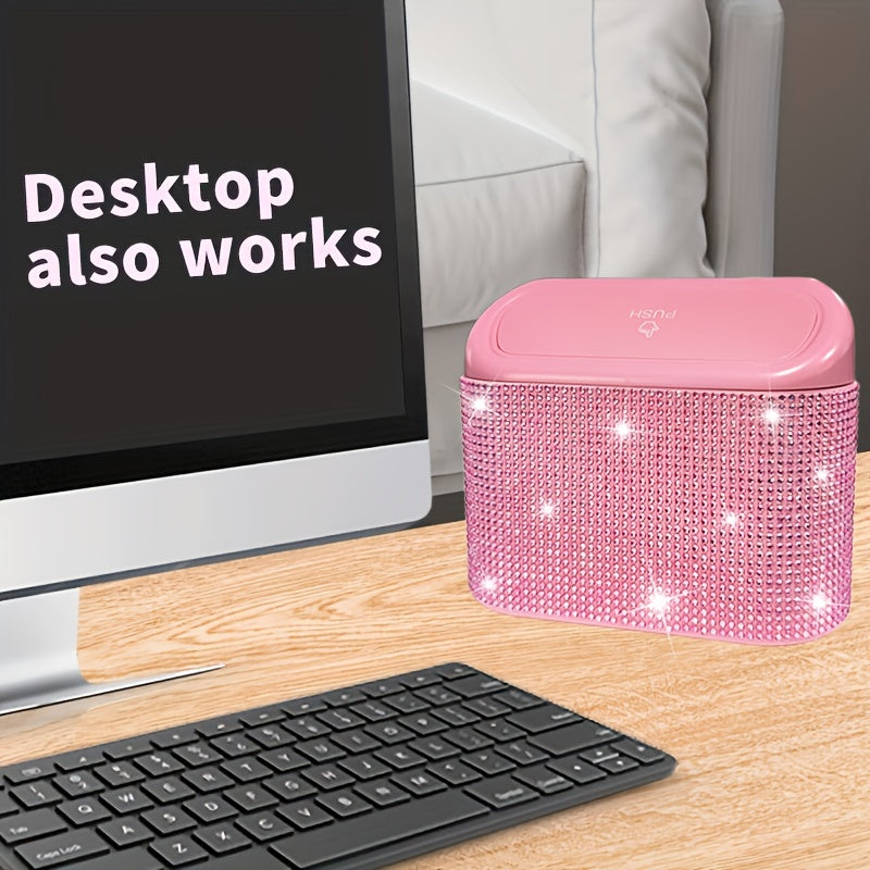 Car Organizer Trash Can Hanging Storage Box for Car Seatbacks Small Durable Grey