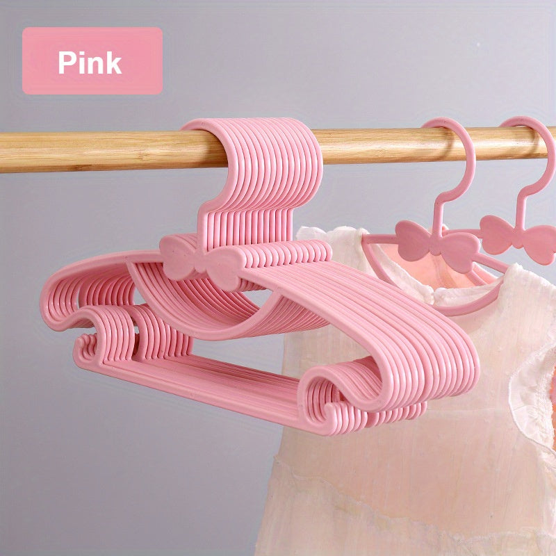 50 ta Rangli Plastik Bolalar Kiyim Qulflari - Ikkita Foydalanish uchun Nam/Quruq, Uy Kiyimlar Tashkiliy uchun Kliplari bilan Qiziqarli Kamon Dizayni. Zamonaviy va Mustahkam.