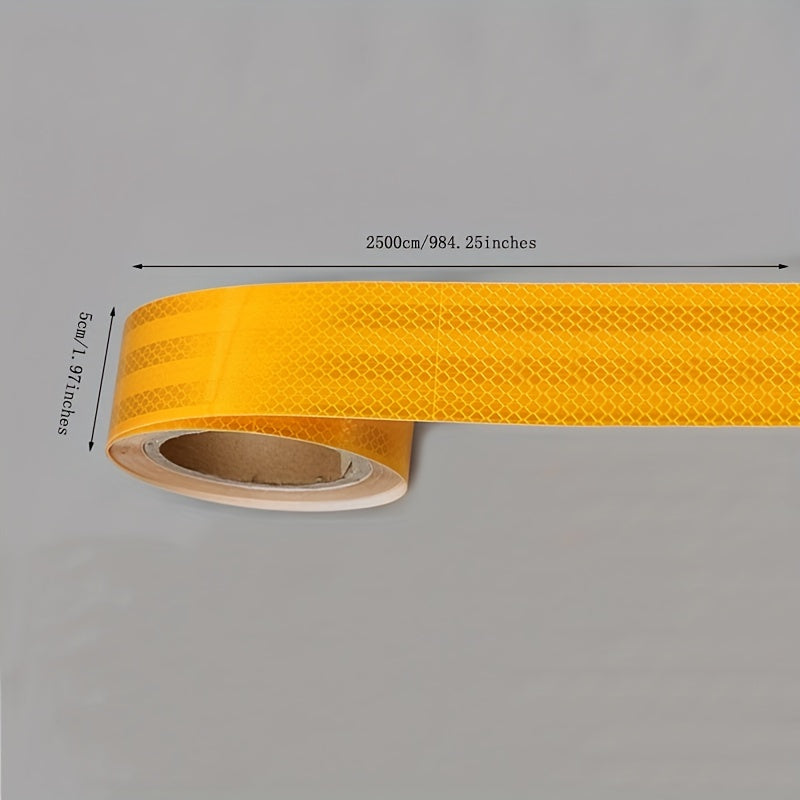 Car Reflective Warning Tape 25m x 5cm Red and White Retro Reflective Sheeting