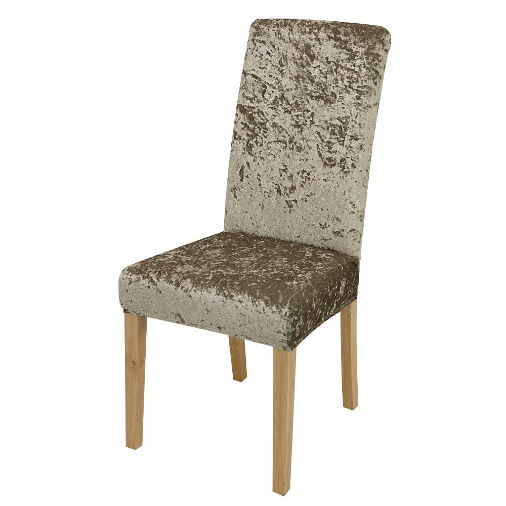 Velvet Dining Chair Slipcovers Protect and Add Elegance