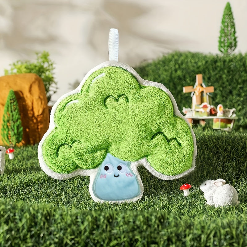 Coral Fleece Halloween Pumpkin Hand Towel Absorbent Kitchen Bathroom Decor