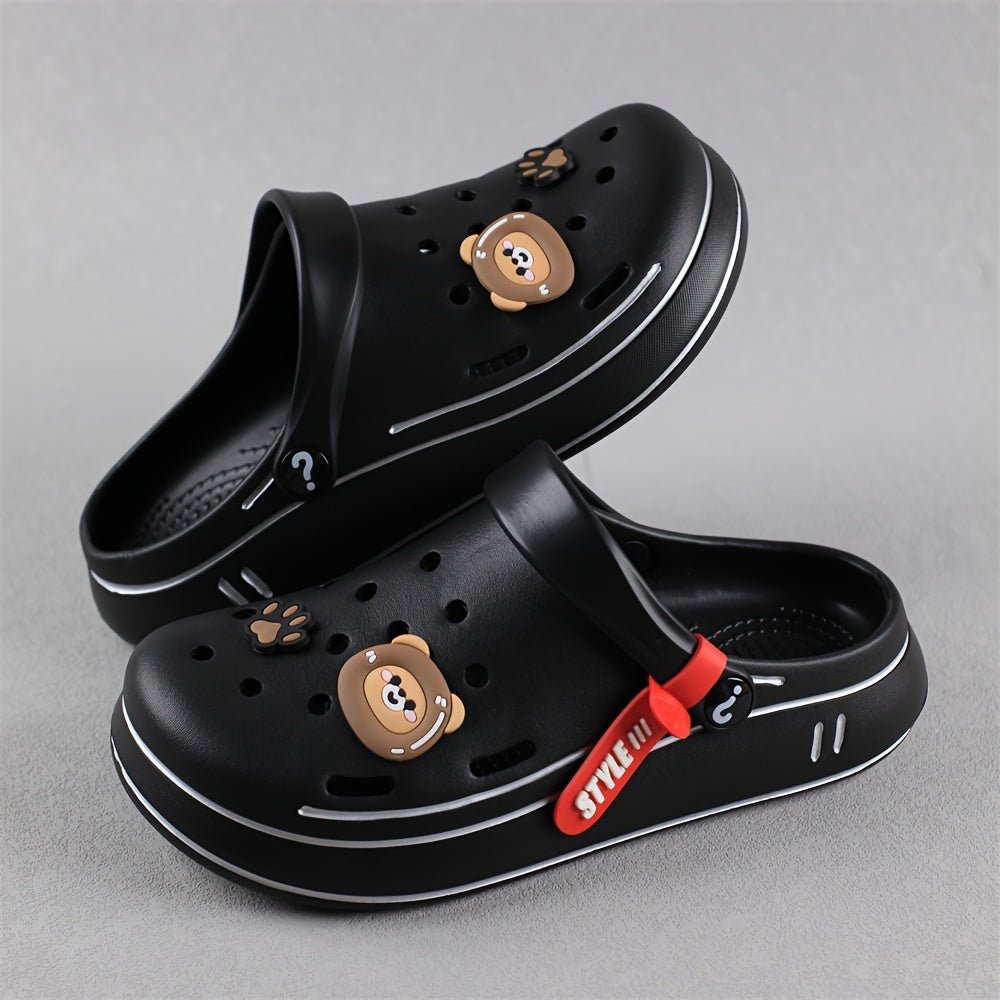 Sandalias para niños para exteriores EVA con dibujos animados, slip-on, para todas las estaciones, casuales y duraderas