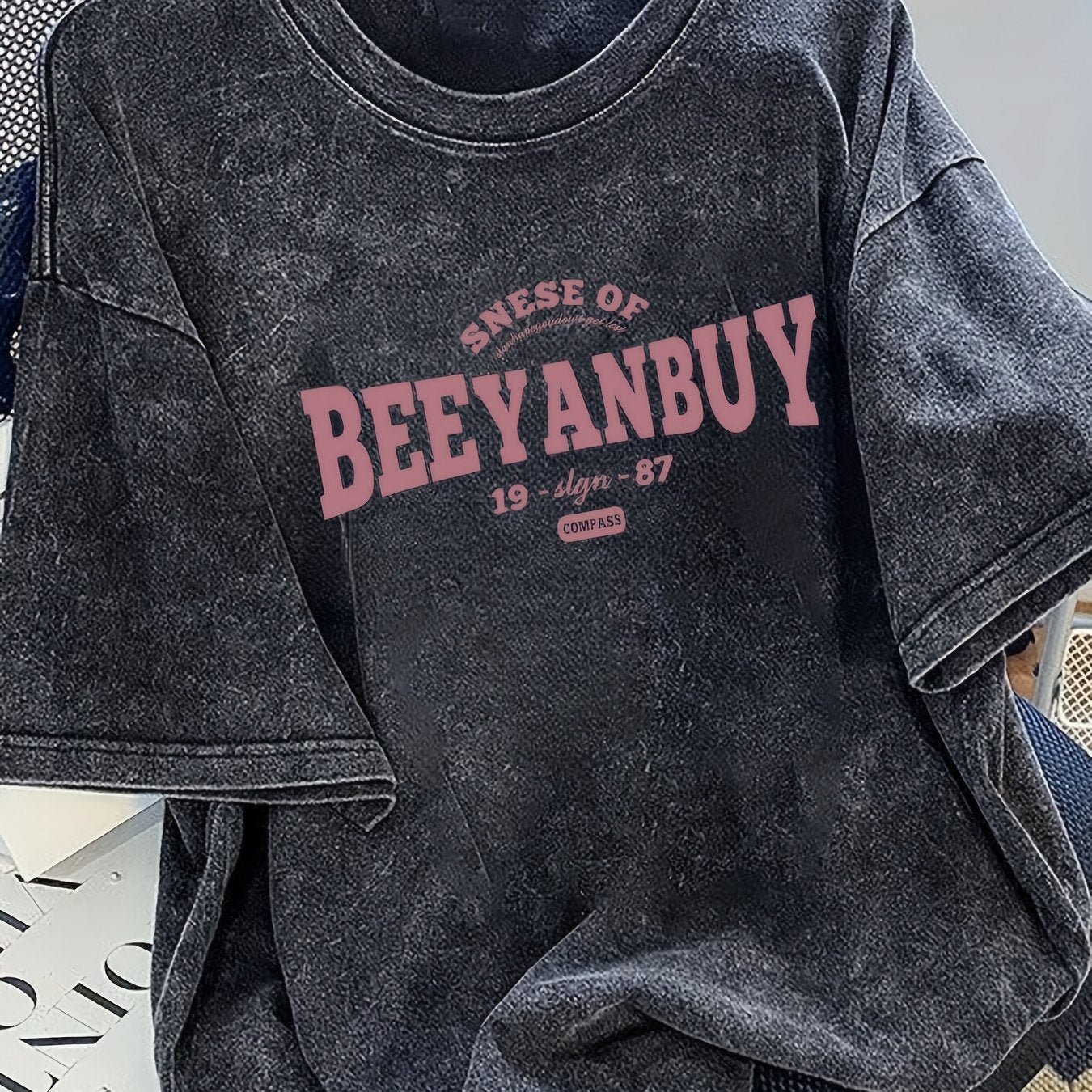 Women’s Cotton Drop Shoulder T-Shirt with Anime Print for Summer Casual Wear