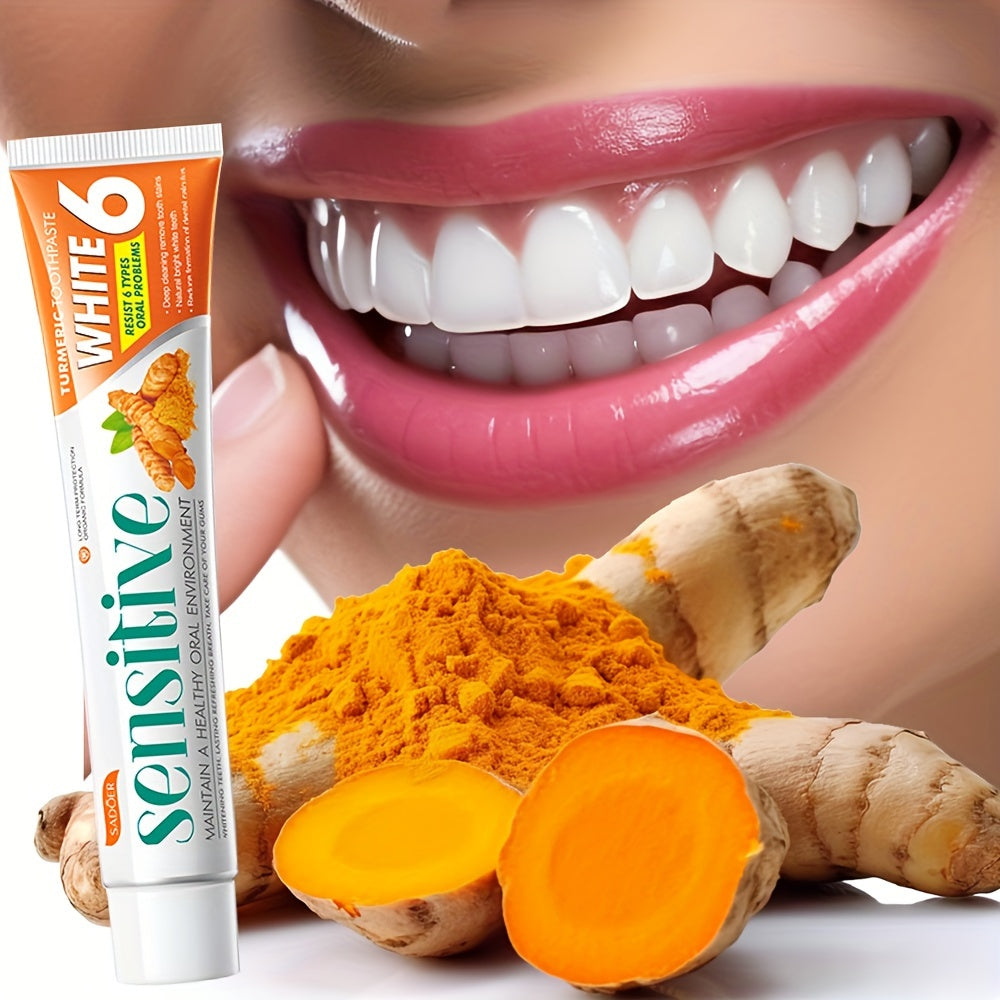 Turmeric Toothpaste for Whitening Brightening Deep Cleaning 100g