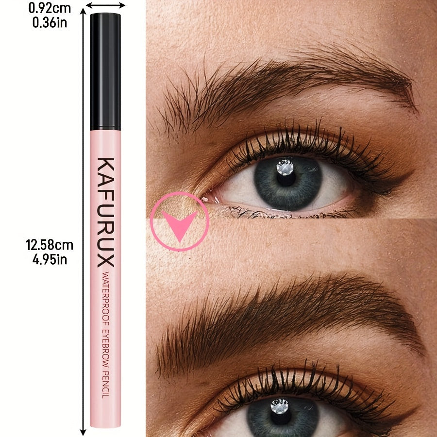 Waterproof Eyebrow Pencil with 4-Split Head for All Skin Types Beginners