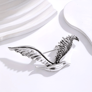 Vintage-Inspired Electroplated Bird Brooch Lapel Pin for Women