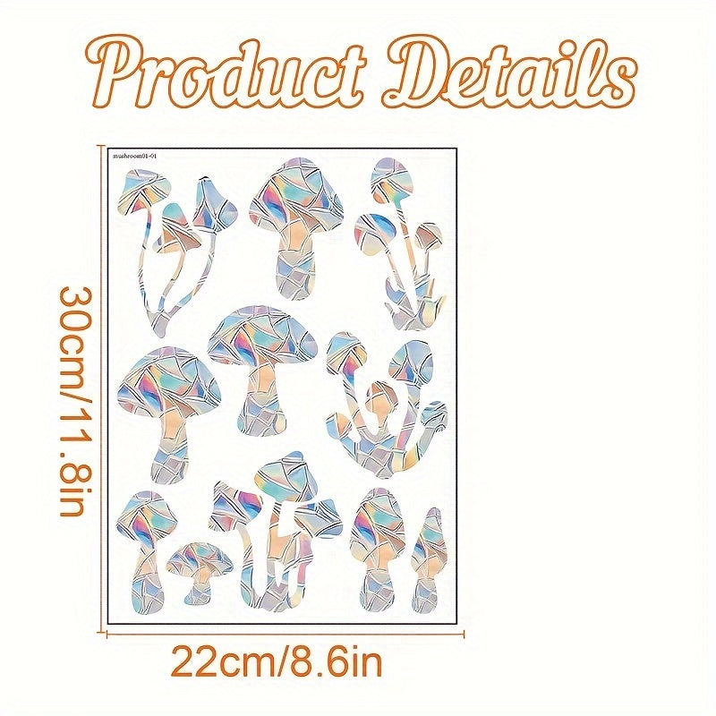 Блестящая радужная призматическая бабочка-ловец солнца - антистатичный декор для окон из ПВХ, наклейка на стекло для предотвращения столкновений дома и в офисе