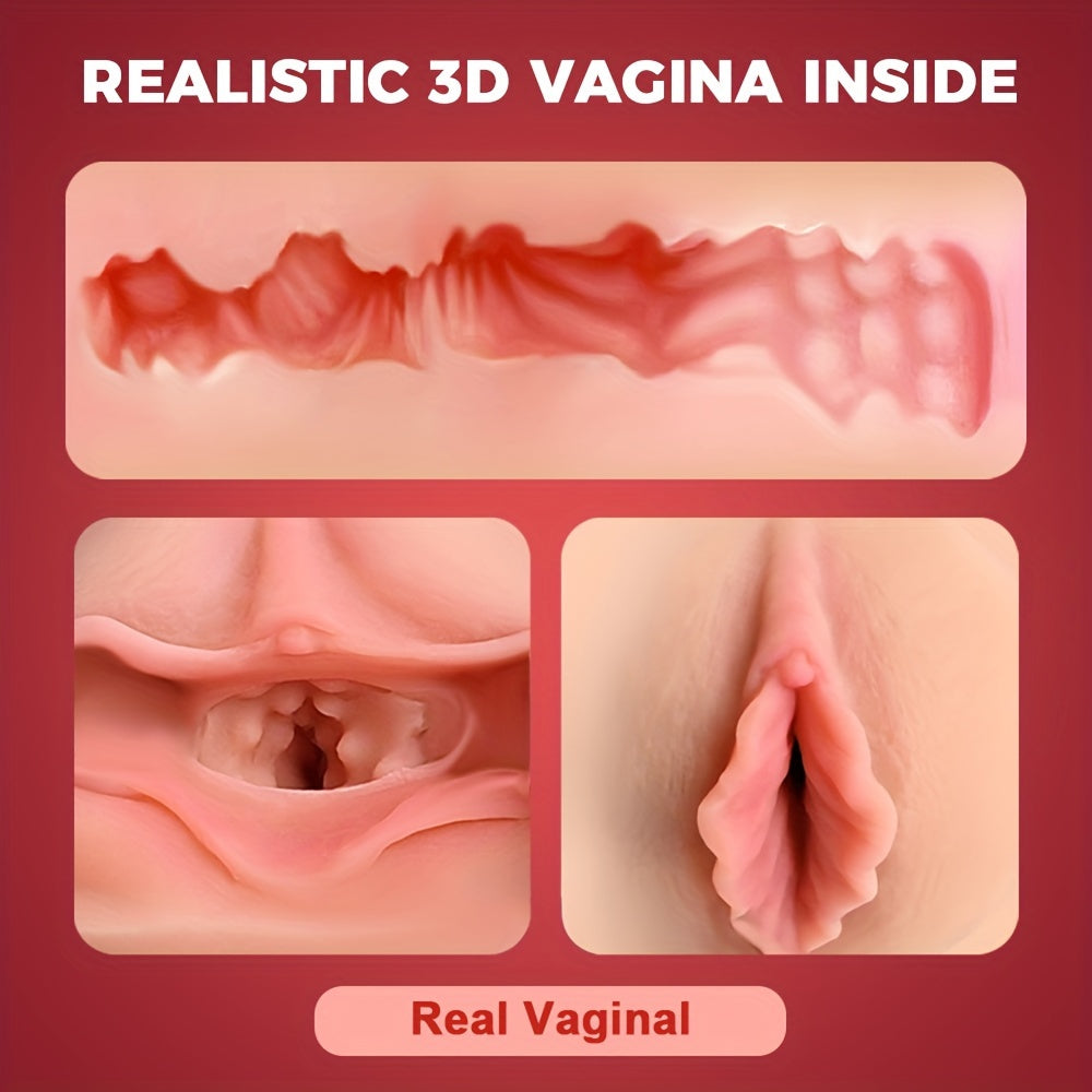 yigitlar uchun Flesh Light Masturbator – Realistik 3D teksturali vaginal kubok