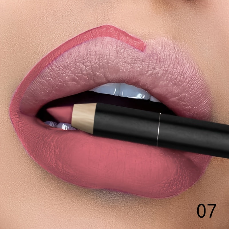 Lápiz de perfilador de labios mate para mujer, de larga duración, tono baya, 1 pieza

Source:
Women Matte Lip Liner Pencil, Long Lasting, Berry Tone, 1 Piece