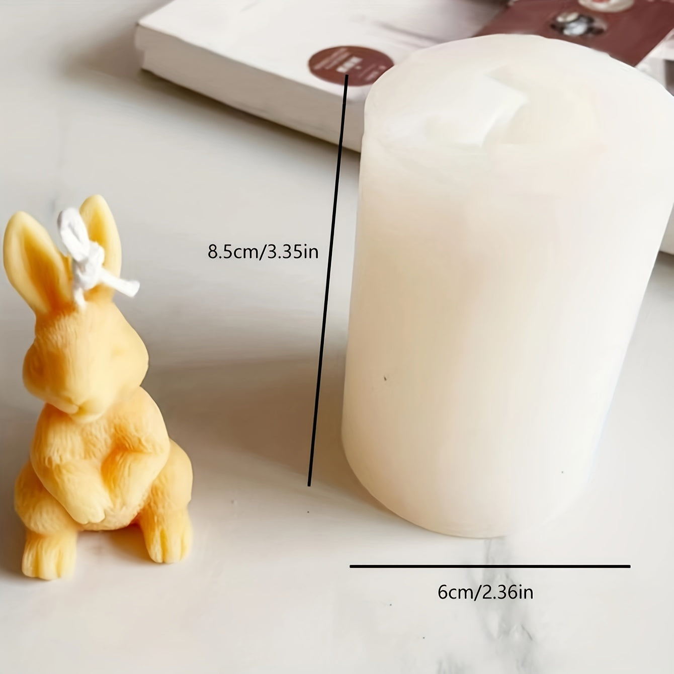 Silicone Rabbit Mold for Fondant, Chocolate, Gummy, Soap, and Ice Cubes