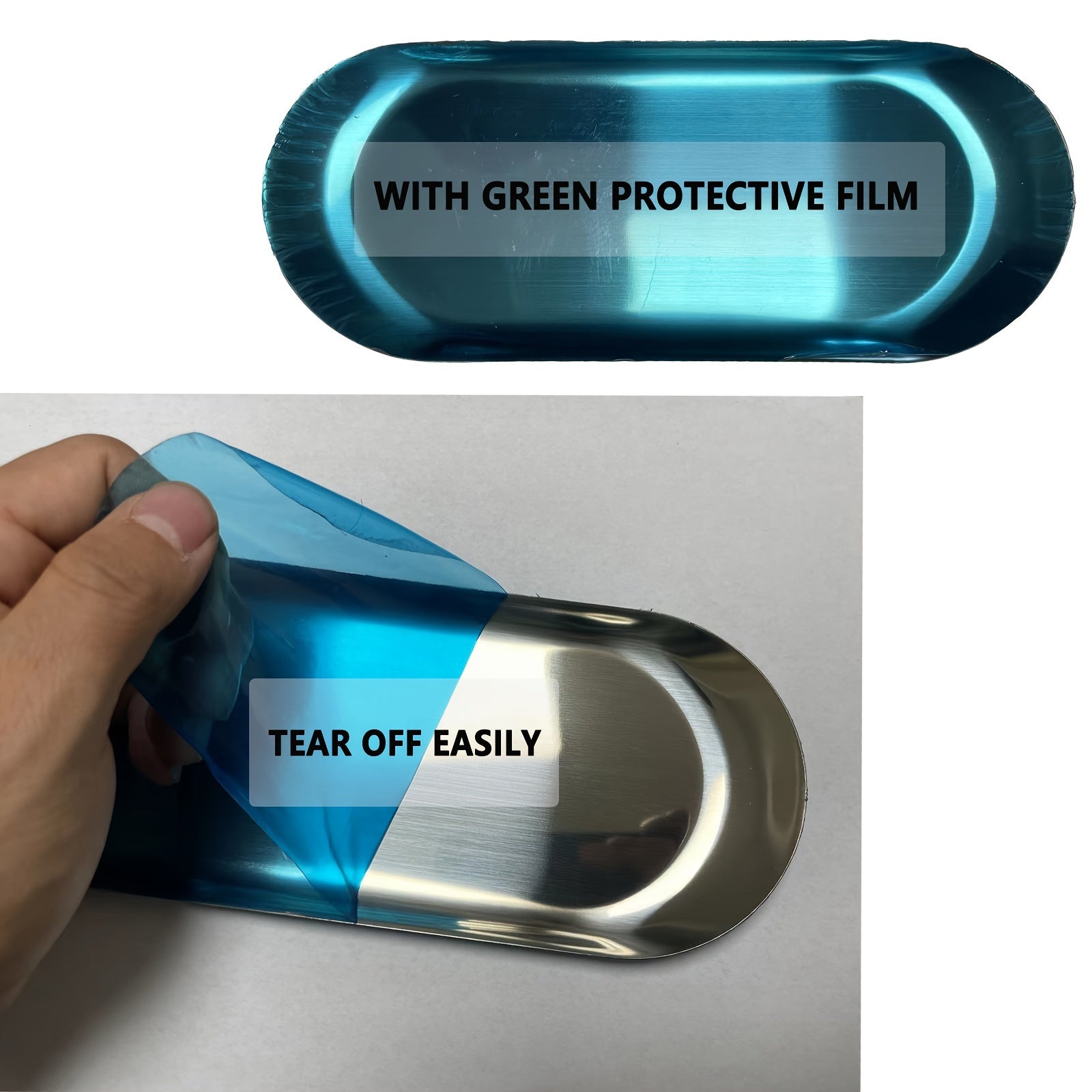 Stainless Steel Bathroom Tray for Jewelry Cosmetics and Small Items Organizer