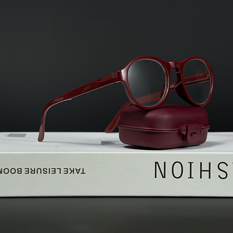 Erkaklar va ayollar uchun zamonaviy egiluvchan o'qish ko'zoynaklari, yuqori sifatli dizayn va portativ o'lcham bilan, presbiopiya uchun mukammal.